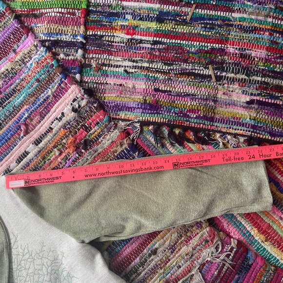 Unique Boho Fantasy Tree of Life Jacket Single Button Emblishment Sage Teal Blue - Picture 10 of 12